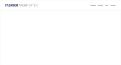 Desktop Screenshot of faerber-architekten.de
